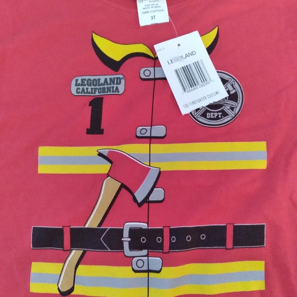 Nwt Legoland firefighter tshirt - Picture 3 of 4